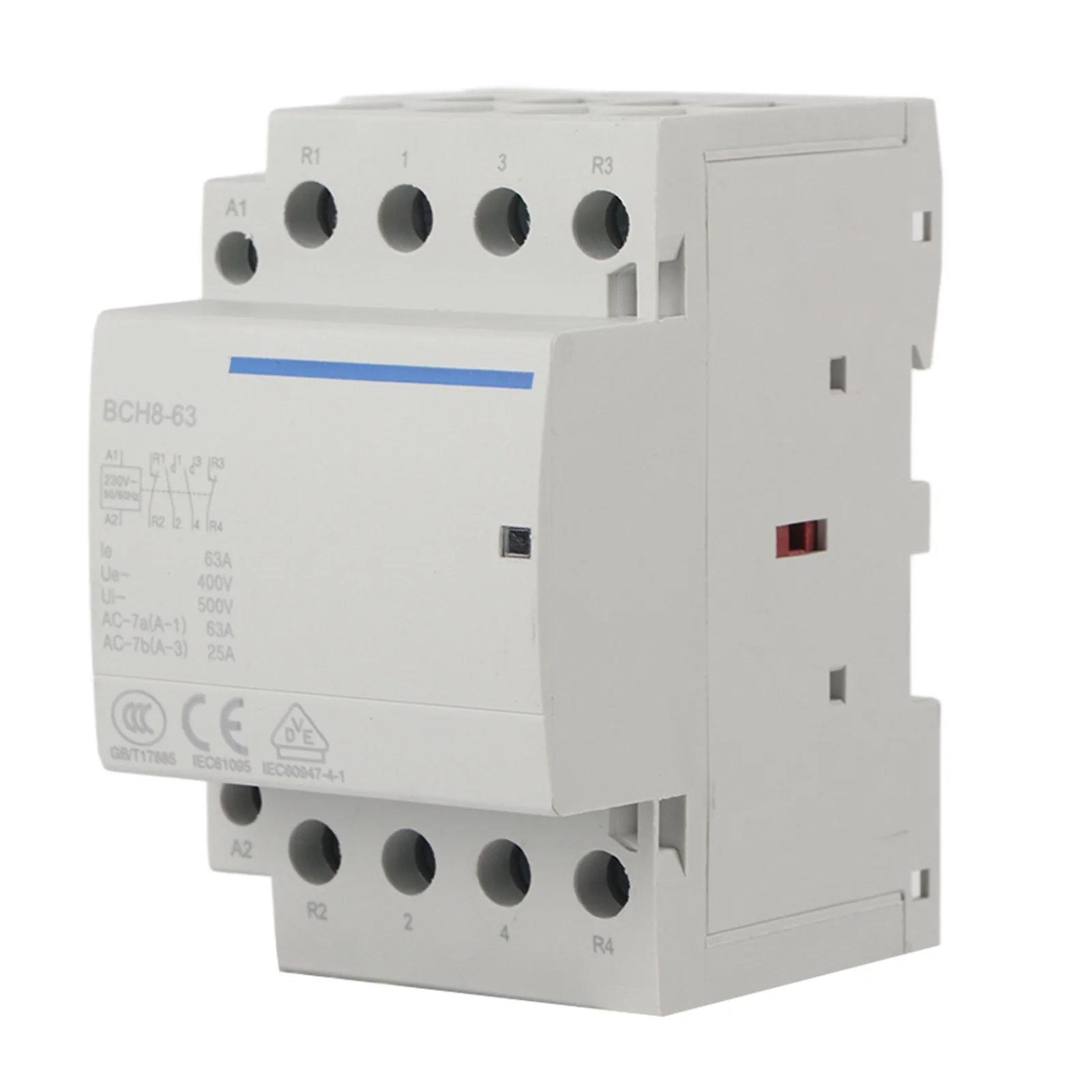 4P 63A 24V/230V 50/60Hz Household AC Contactor 2NO2NC