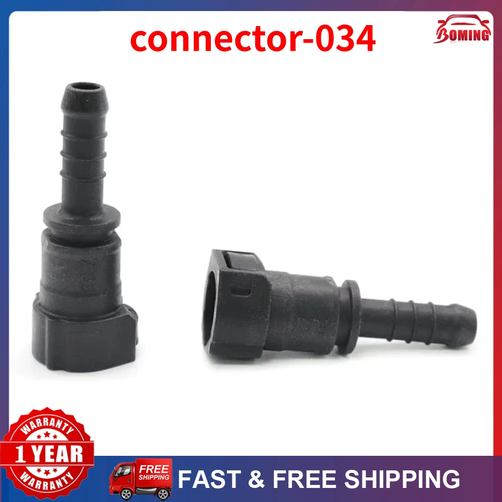 connector 2pcs Car Fuel line quick 7.89mm ID6 8x6 180 degree SAE 5/16 For Toyota Corolla Dodge Journey For European High Quality