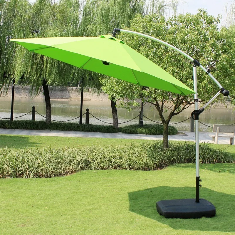 Outdoor Sunshade Garden Umbrella Beach Advertising Banana Umbrella for Cafe Milk Tea Shop Commercial Canopy with UV Protection