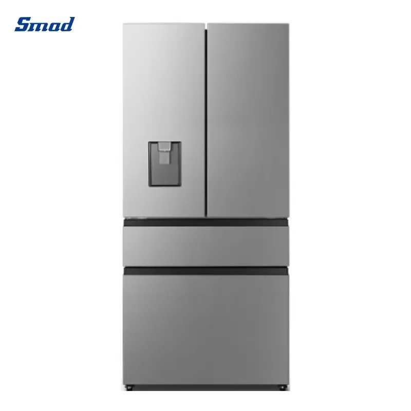 For DM-632WS3 486L French Door Refrigerator Freezer 220V 50Hz Black Stainless Steel Finish Home Use Best Selling