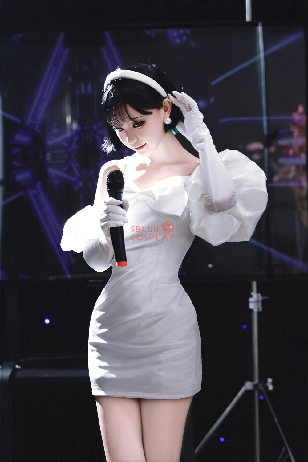 SBluuCosplay الغريبة Sua تأثيري حلي المرحلة فستان أبيض أقراط هالوين عيد الميلاد حفلة زي