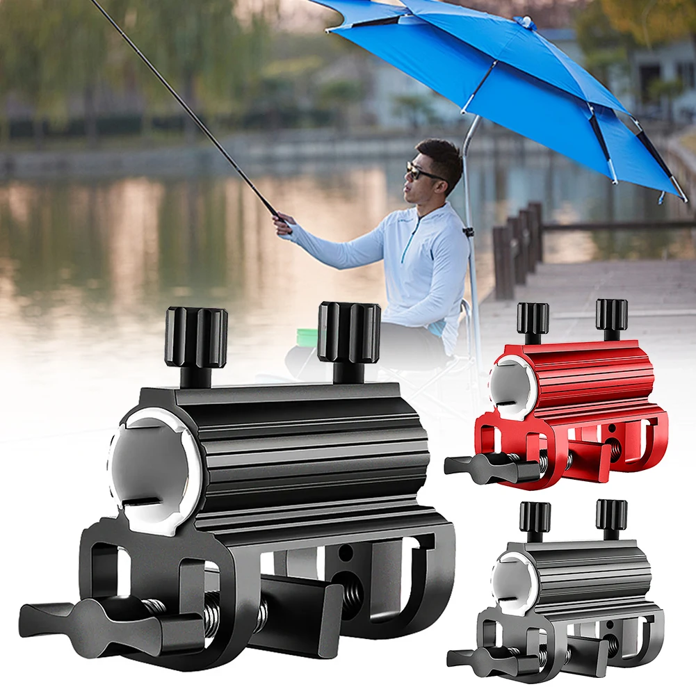 Parasol Holder Support Multifunctional Fishing Chair Umbrella Clamp Fishing Chair Mounting Clip for 2.5cm Diameter Umbrella Pole