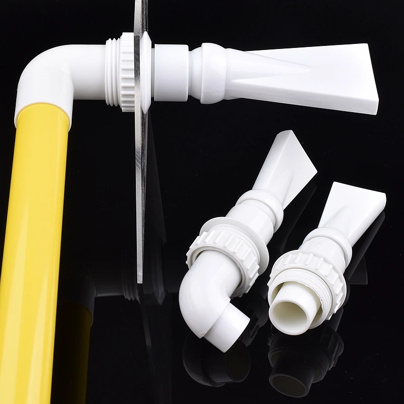White Perforated Duckbill 20mm/25mm Aquarium Adjustable Water Output Nozzle Fish Tank Filter Pump Duckbill Sprinkler