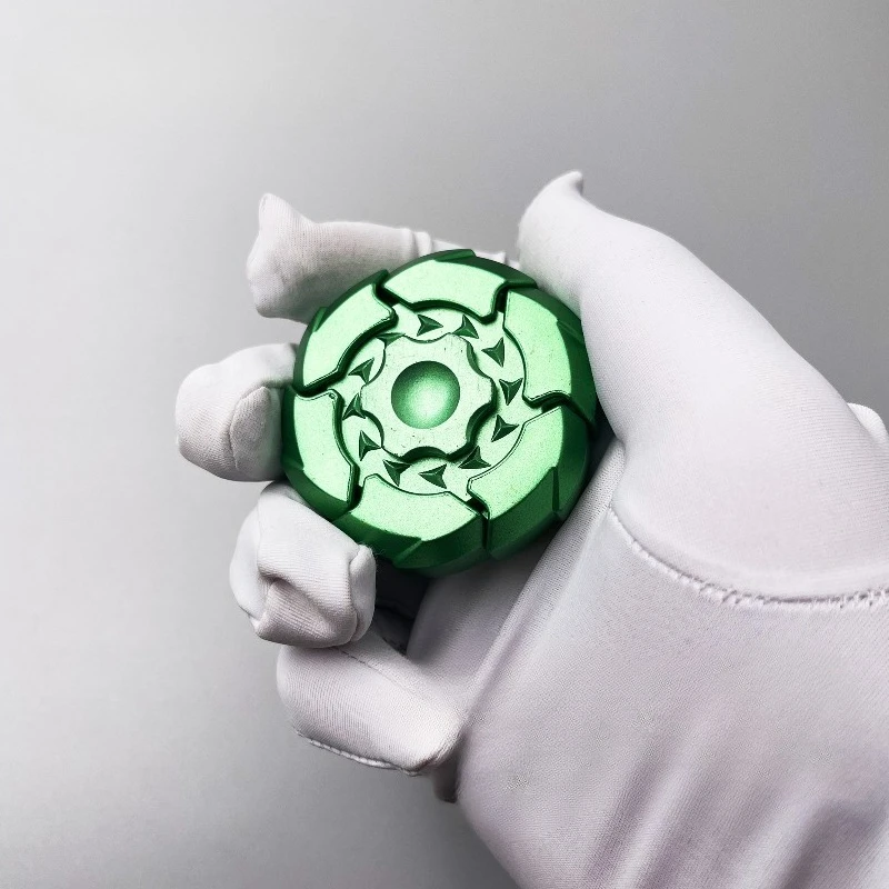 OUYEDC Magnetic Armor-Opening Mechanical Metal Fidget Spinner Toy for Relieving Anxiety and Stress