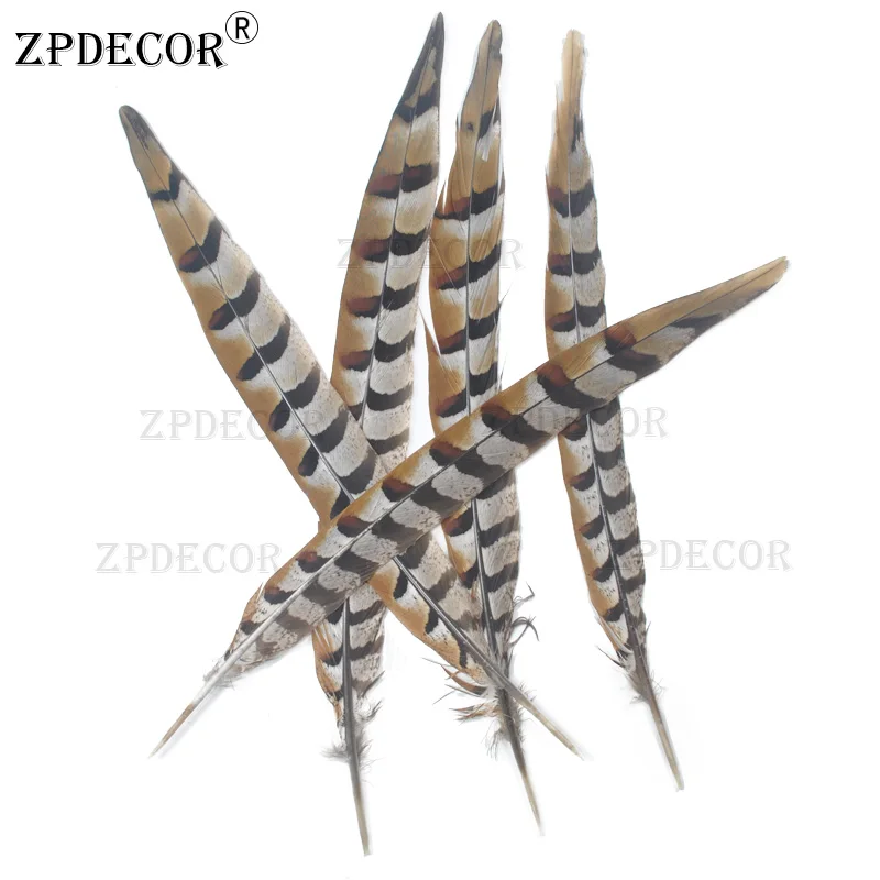 Оптовые натуральные перья фазана ZPDECOR Reeves Venery, 30-35 см, для рукоделия и DIY-проектов