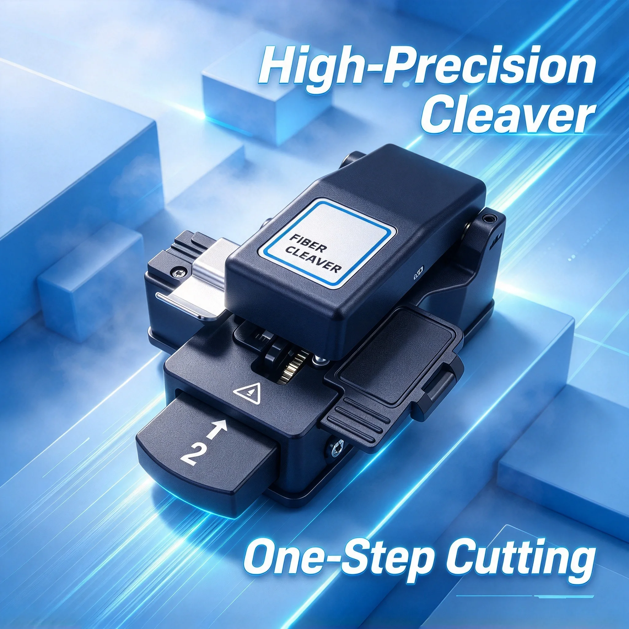 High Precision One Step Fiber Cleaver, Push-Type Tool, Automatic Fiber Collection, Best Quality Optional, New Arrival