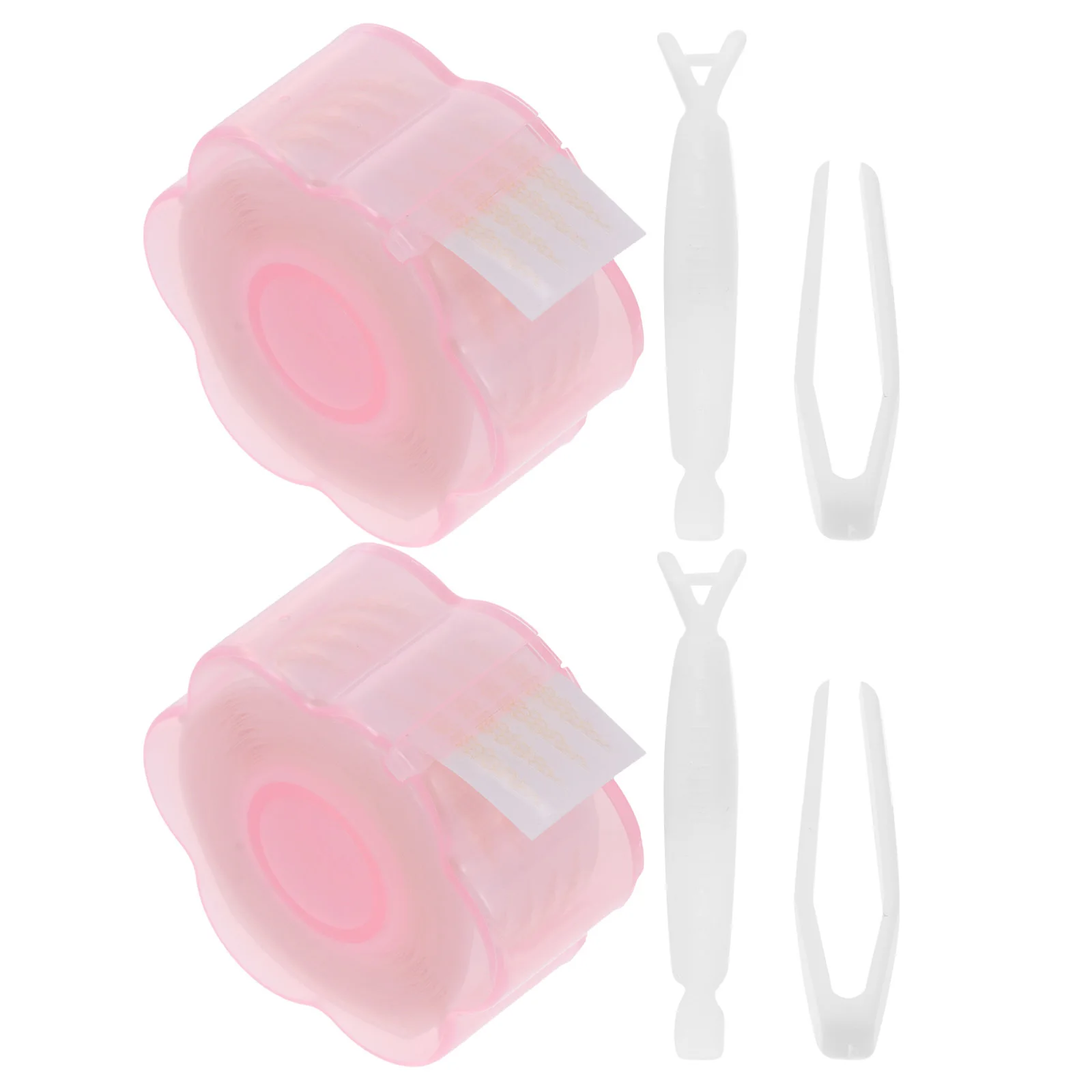 2 セット二重まぶたテープ跡のない接着剤なしアイメイクツールインスタント目に見えないまぶたステッカーパッチ