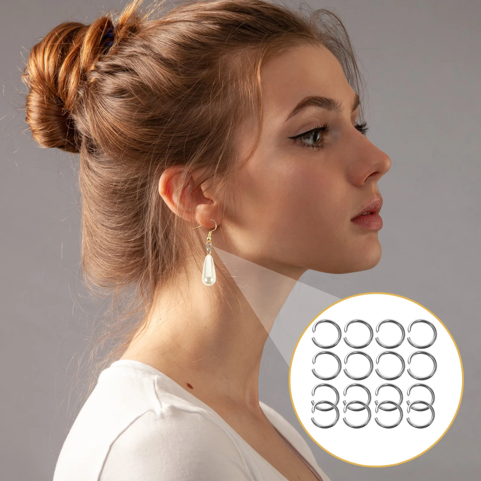 

200Pcs Stainless Steel Jump Rings 10Mm Round Multipurpose Connectors for DIY Bracelet Necklace Earring Craft Accessories