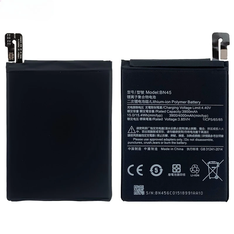 BN45 for Xiaomi Redmi Note 5 Pro/note 5  Phone Battery High Quality High Capacity  Replacement Bateria Grade A Cell with Tools
