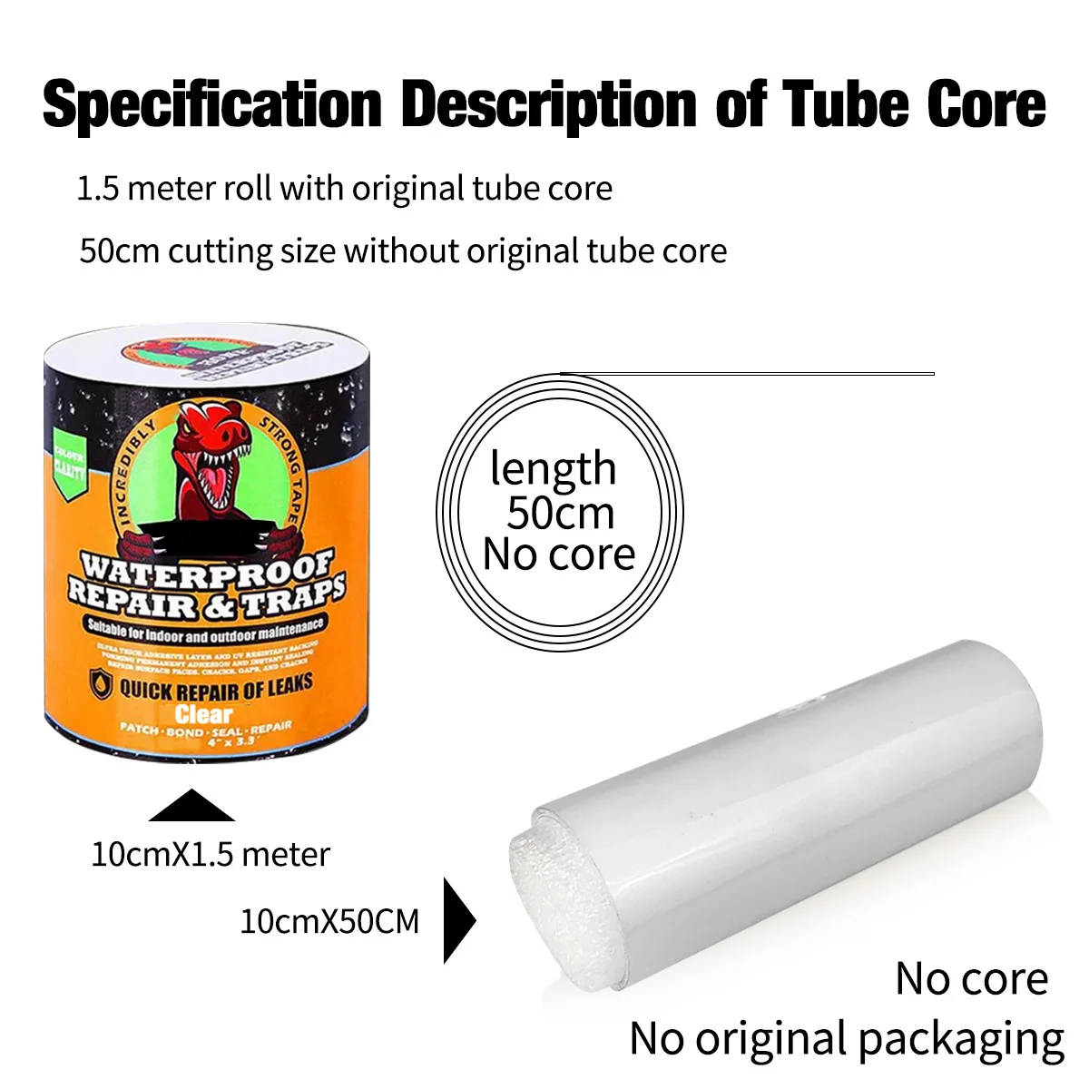 Strong Leak Sealing Tape, High Strength Toughness Swimming Ring Tent Quick Repair Of Water Pipes Self Adhesive Waterproof Tape