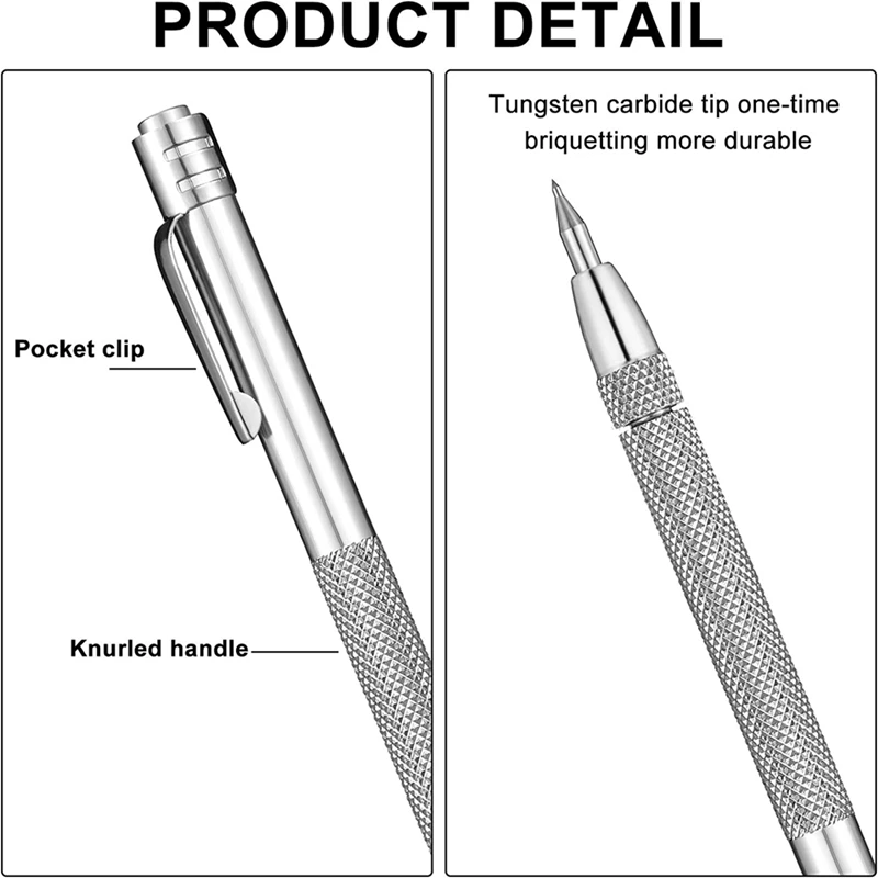 5 Pack Ceramic Glass Marking Pen With Magnet,Universal Aluminum Etching Engraving Pen For Glass/Ceramics/Metal Sheet