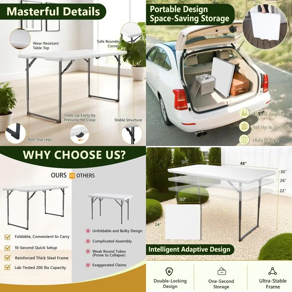 Folding Table 4Ft -…