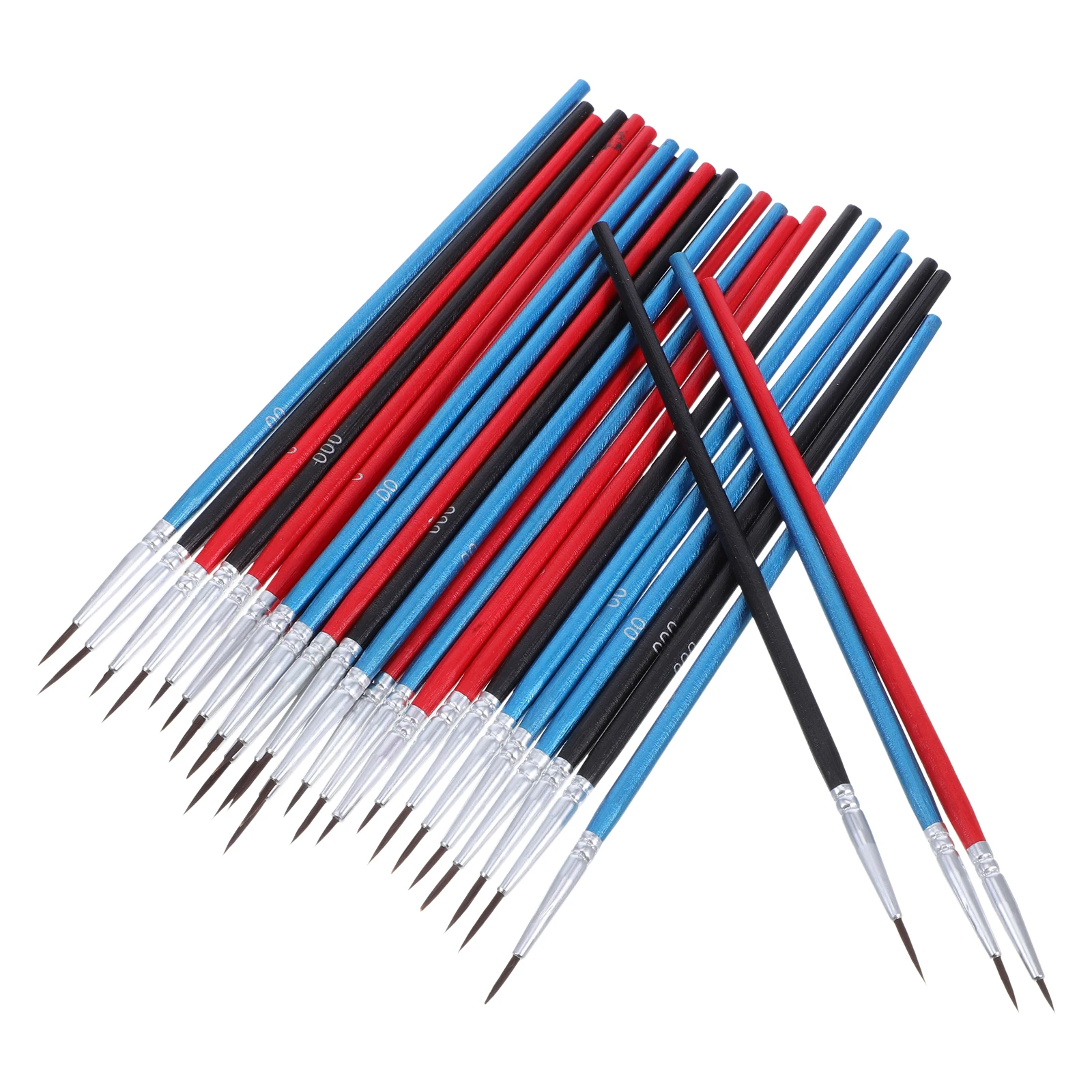 

30pcs Professional Nylon Paint Brush Set For Watercolor Detail Fine Tip Liner Brushes Small Miniature Painting Supplies