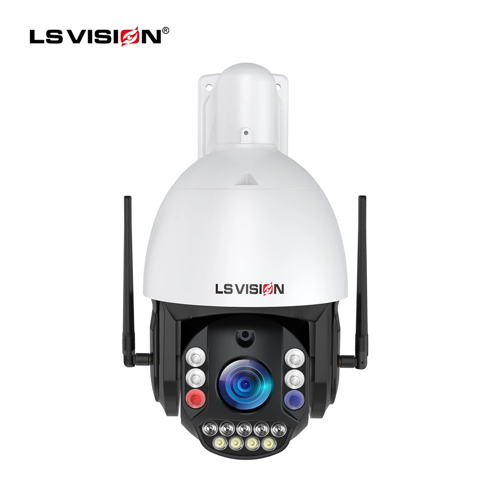 LS VISION 8MP 66X Zoom 360° Outdoor IP66 Waterproof Heat Resistant H.265 4G/WIFI Security Supervisory WIFI PTZ Camera
