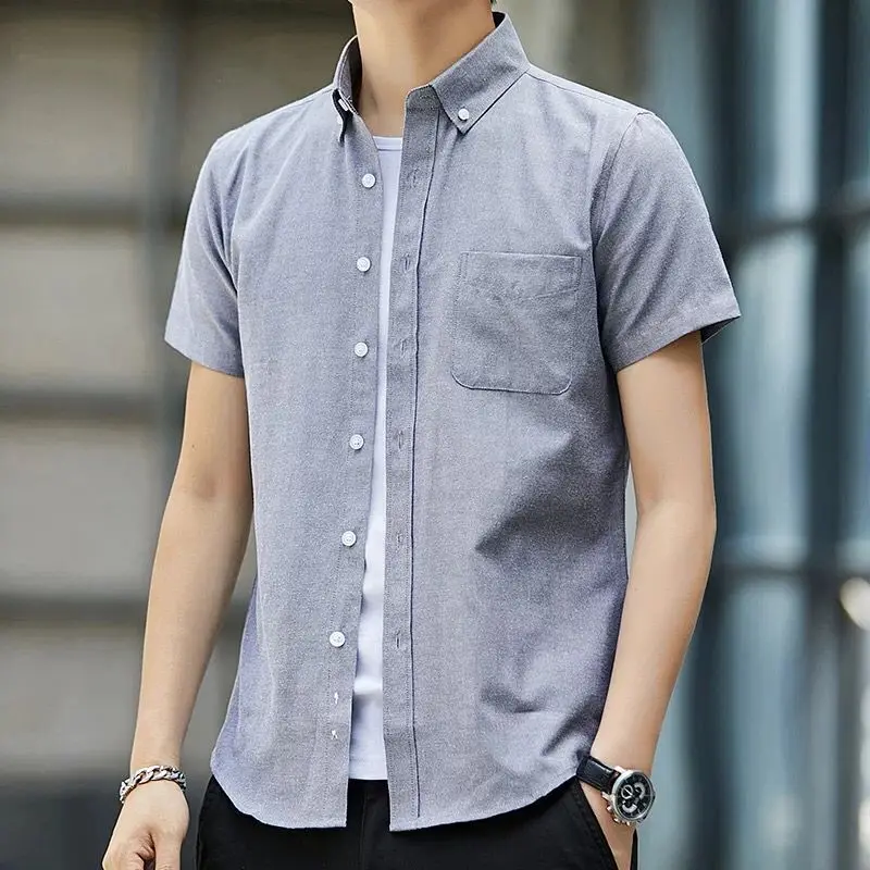 

Мужская одежда Light Ox Cloth irt ort Sve, летняя повседневная рабочая одежда, модная хлопковая одежда для среднего возраста, подставка Waed Proc