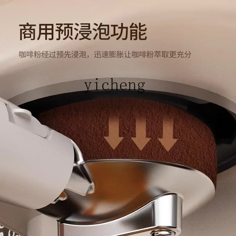 Coffee Machine Household Small Semi-Or Full-Automatic Office Extraction Steam Foam Integrated High Pressure Coffee