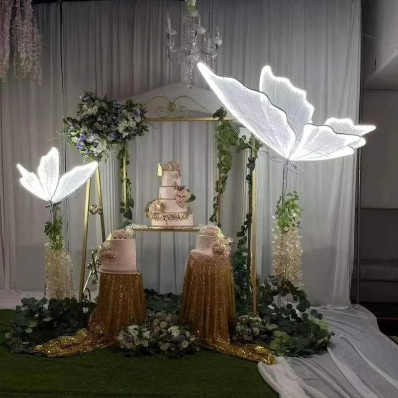 

Aisle Wedding Event Decoration Giant Luminous Hanging Butterfly Stand Light Emitting Diode Butterfly