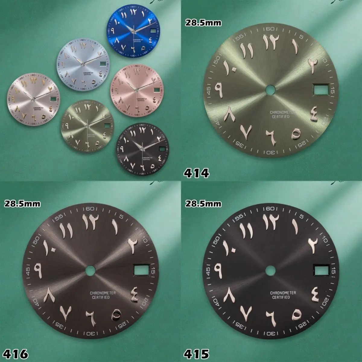 S-type 28.5mm Dial Arabic Numerals Dial NH35/NH36/4R35 Movements Watches for men Watch Modification Accessories