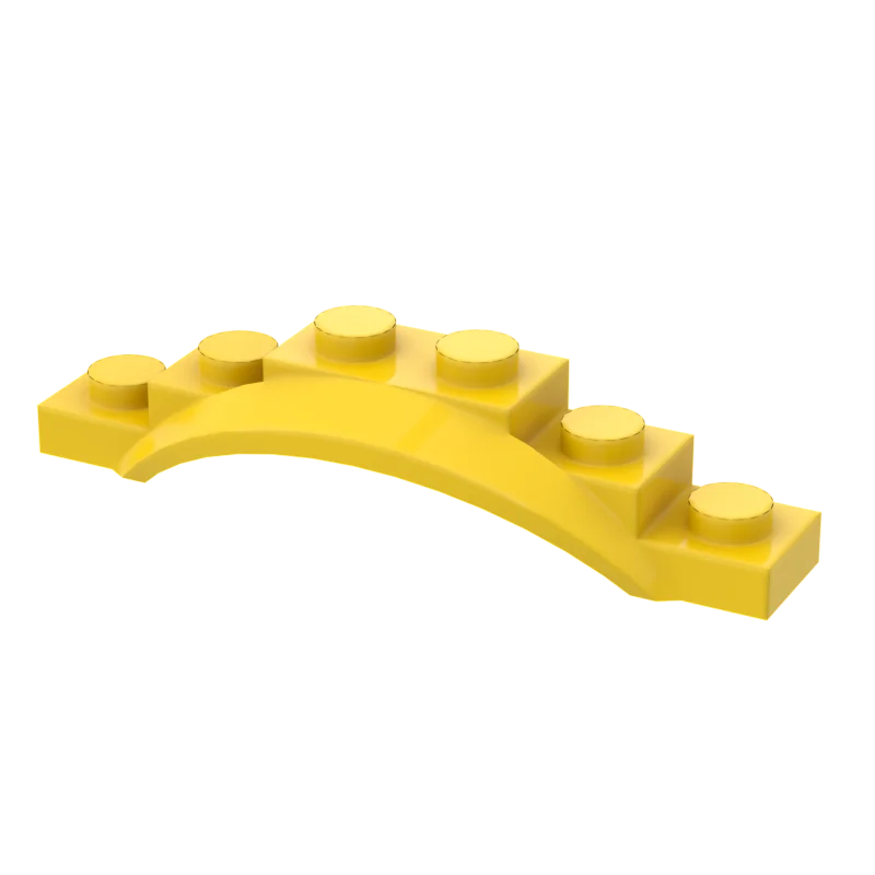 10Pcs MOC Parts 62361 Arch Mudguard 1 1/2 x 6 x 1 Compatible Bricks DIY Assmble Building Blocks Particle Kid Puzzle Toy Gift