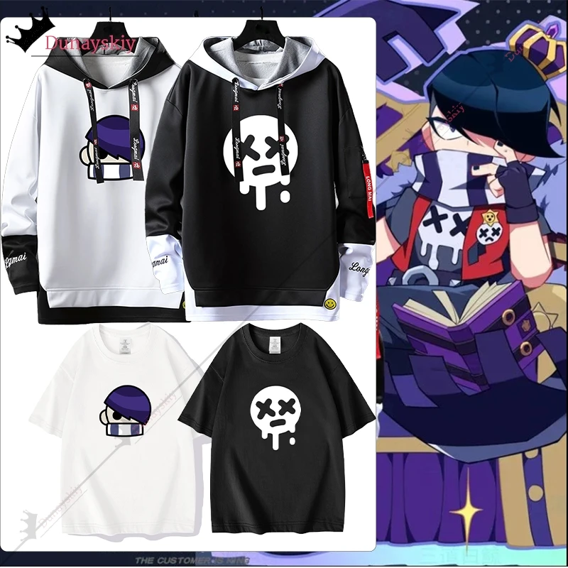 إدغار ملحمة تأثيري حلي Hoddies Brawl موحدة أنيمي للجنسين الزي مزيج اللون أعلى هوديس هالوين حزب لعب الأدوار الملابس