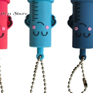 Ampoule Bottle Opener Keychain Syringe-Shaped Cutter Nurse Doctor Ampoule Bottle Opener Aid Medication Vial Breaker Tool