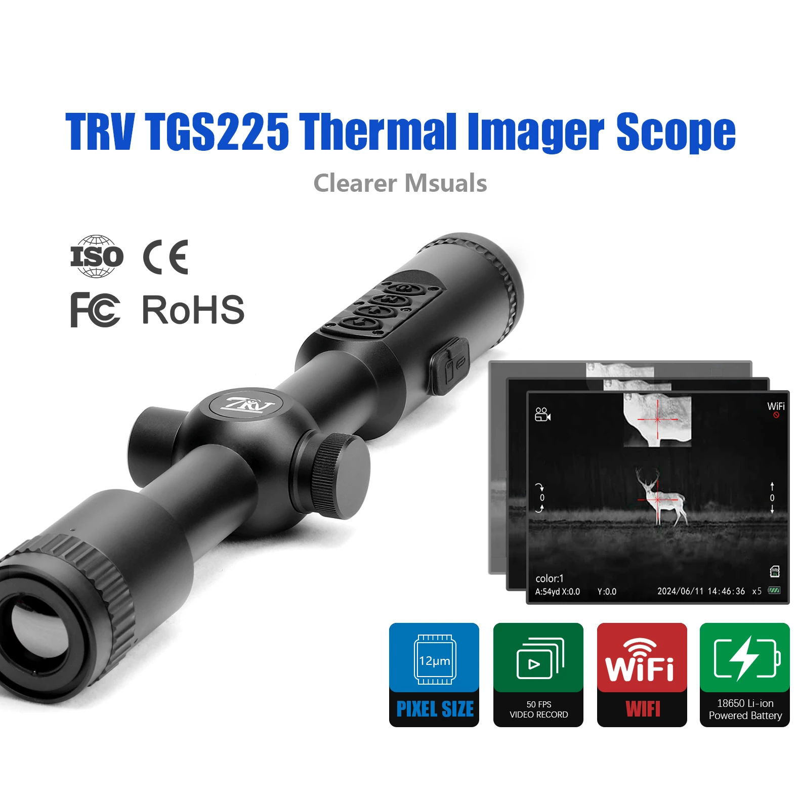 Newest 384 Scope for Hunting 25MM Monocular Cheap Imaging Camera Vision Infrared Thermal Camera