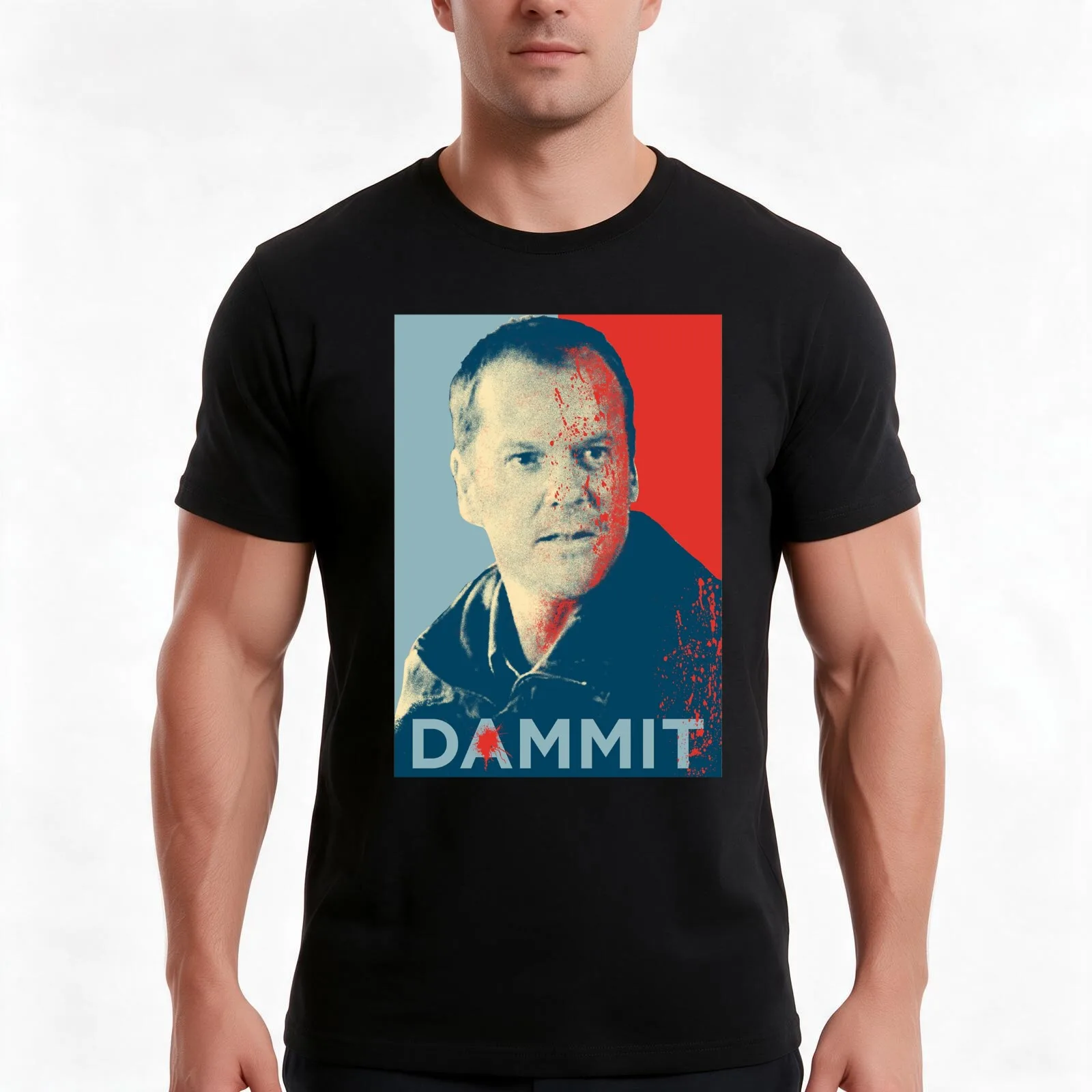 Jack Bauer 24 T-Shirt Summer Casual Cotton Tee Oversized Streetwear Tops Vintage Graphic Print Loose Fit Short Sleeve