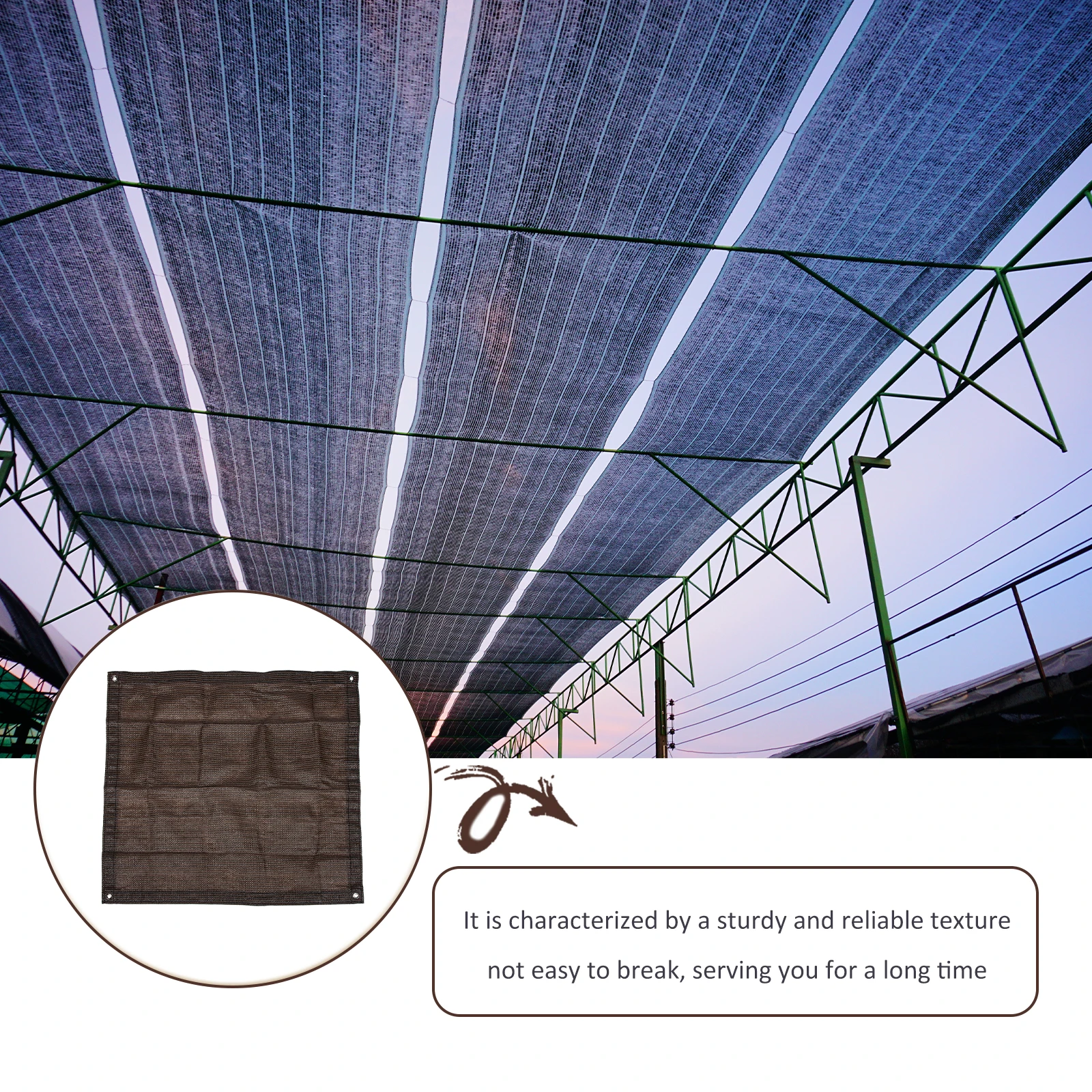 

Polyethylene Sunshade Net Outdoor Sunscreen AntiUV Courtyard Sturdy Coffee Garden Balcony Terrace Wind Protection LongTerm Use