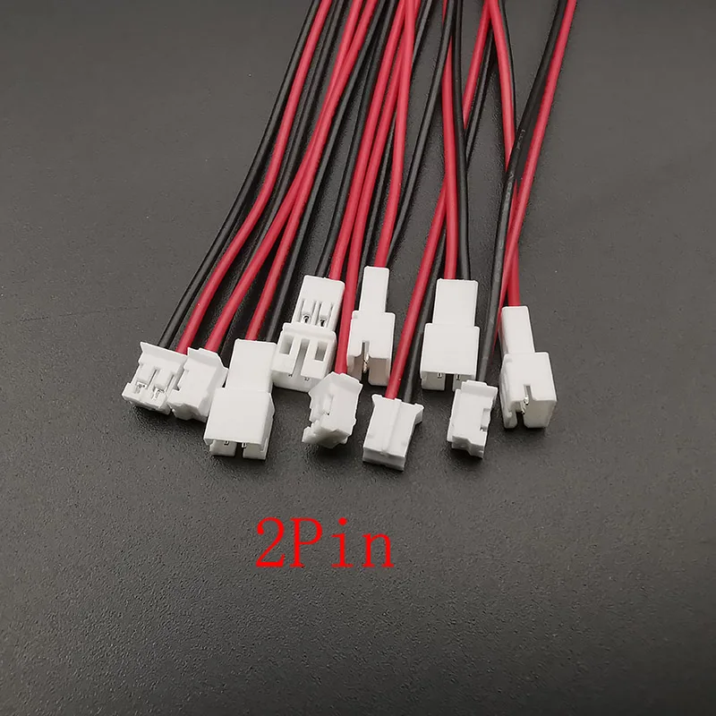 5 Pairs Mini Small Micro JST 2.0mm PH2.0 Male Female Connector PH 2.0mm Pitch 2/3 Pin Plug Socket with Wires Cable 26AWG 10CM