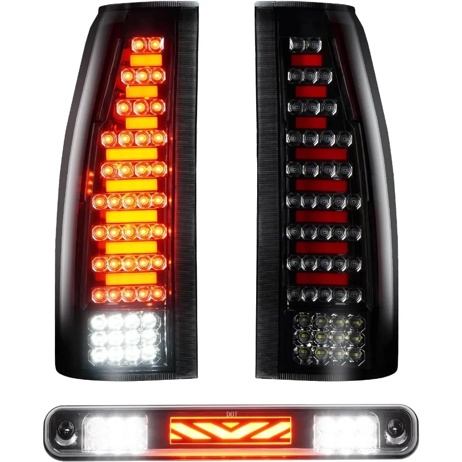 

Высоко установленный стоп-сигнал, задний светодиодный задний фонарь в сборе с сторонним тормозным фонарем для Chevy GMC C1500 K1500 19881999 C K2500 K