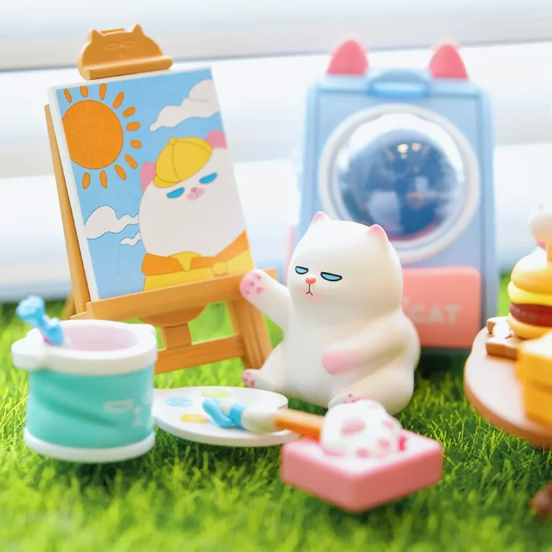 

Pop Mart Vivicat Garden Life Series Blind Box Mystery Box Guess Bag Toys Doll Cute Desktop Ornament Collection Anime Figure