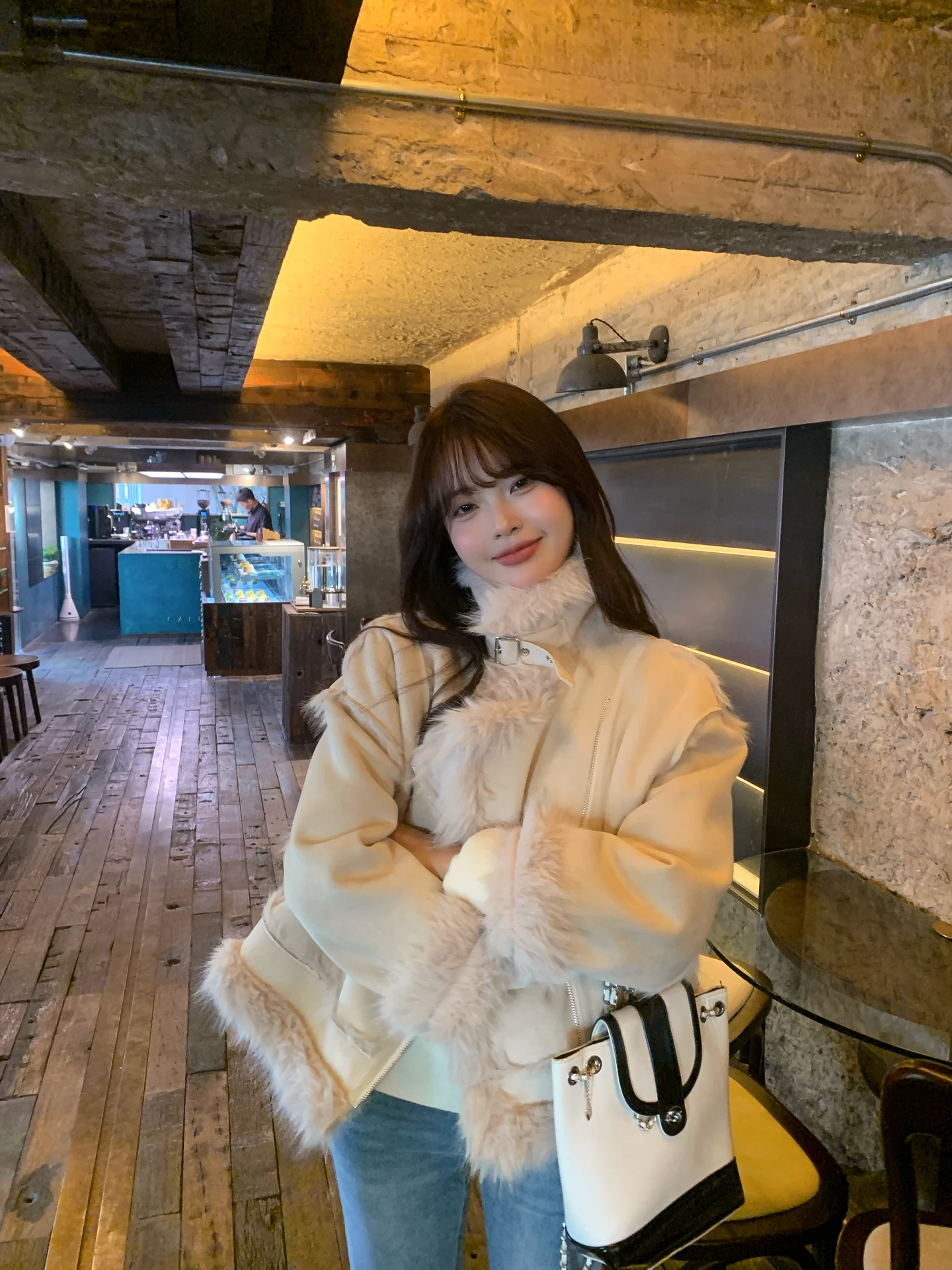 

Женское замшевое пальто Jaet Thiened Winter New Sle, теплое хлопковое пальто с внутренней подставкой из овечьего меха, корейское пальто Sle ort