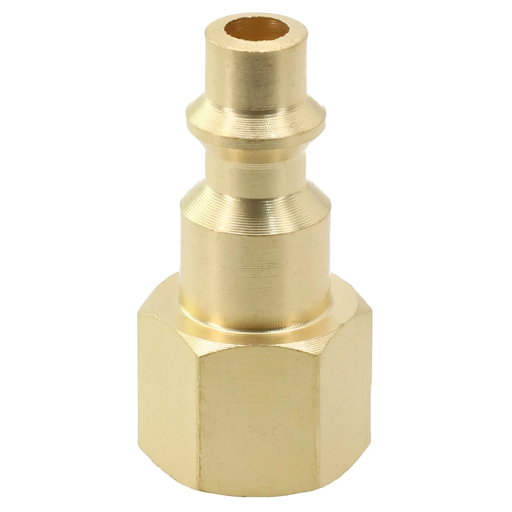 Air Hoses Quick Connector Brass Material Copper Durability Nickel Plated Quick Release Fittings Simple To Use 2pcs