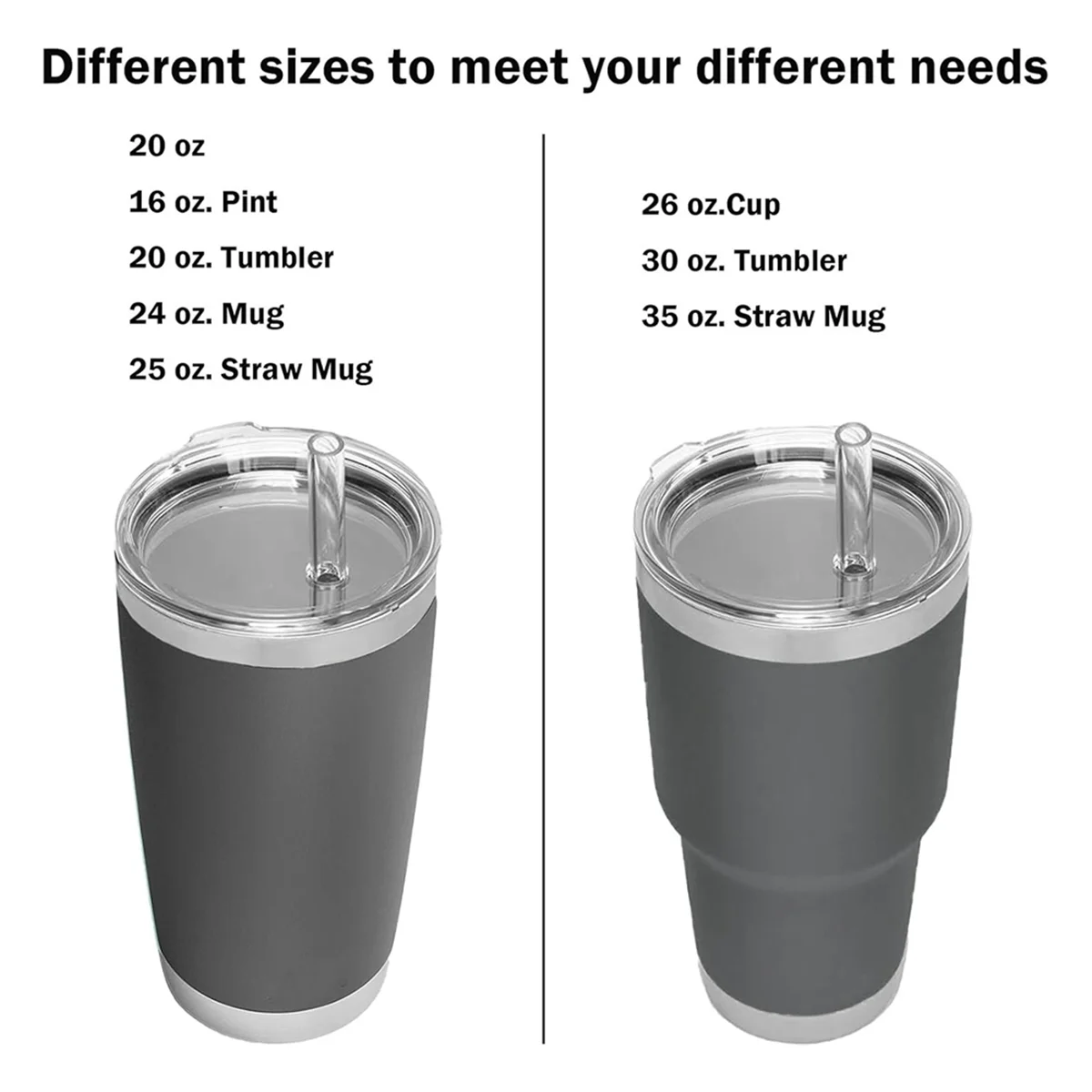 N38R_Spill Proof Lid with Straw,Travel Straw Top Lids Cover 20oz