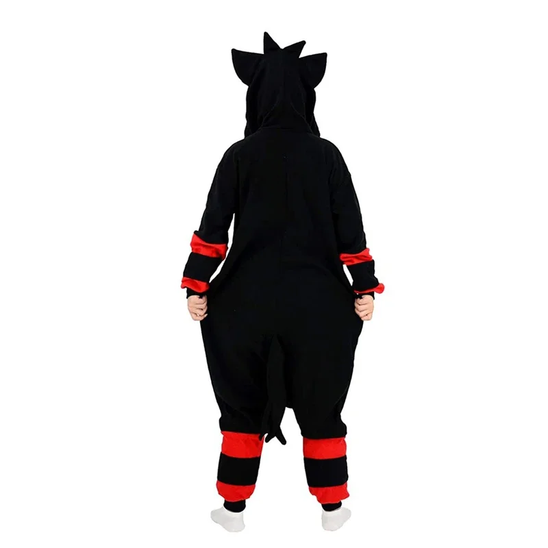 Women Pajamas Pokmoon Onesie Litten Kigurumi Anime Jumpsuit with Long Sleeves and Hood Halloween Christmas Cosplay Costume Party