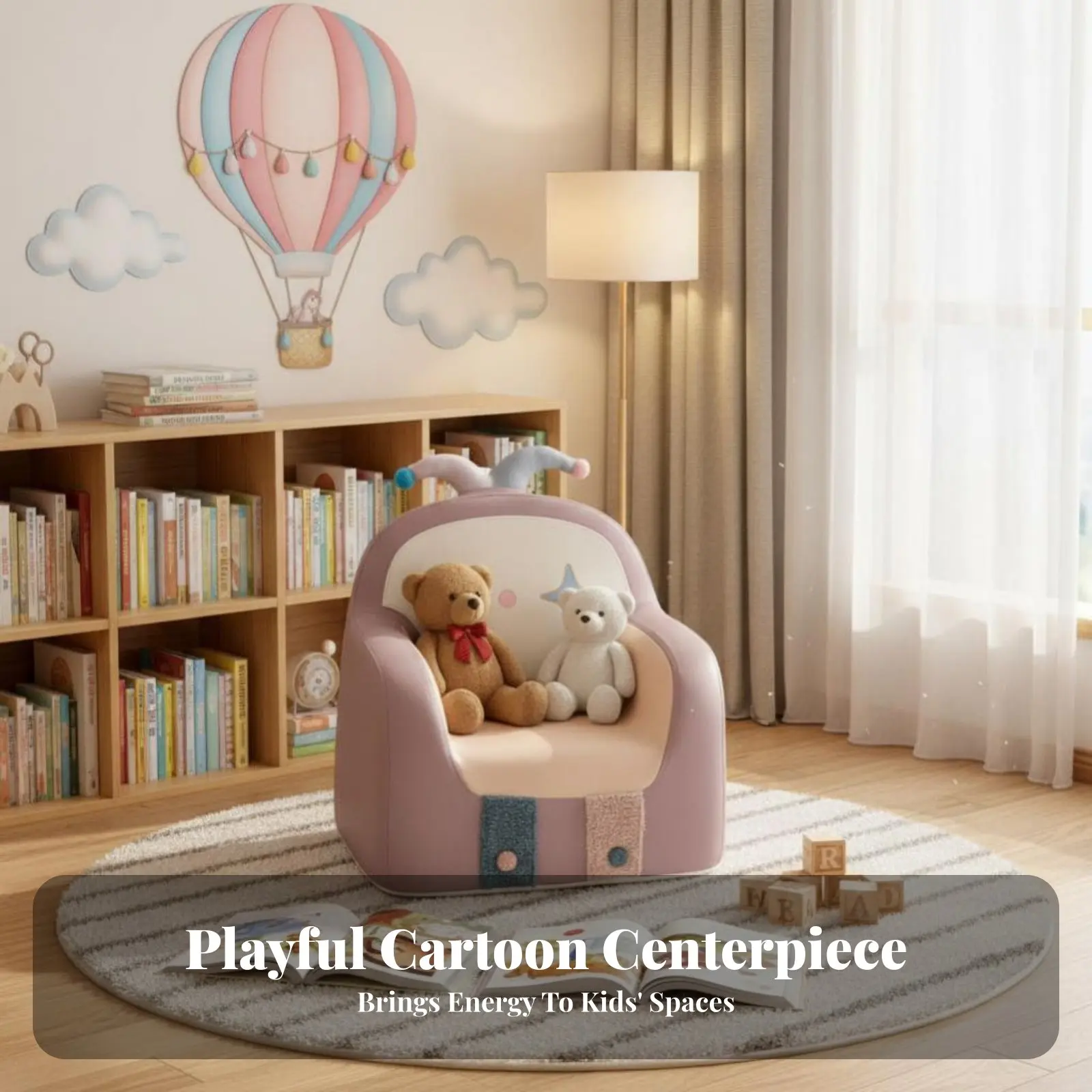 

Детское кресло в форме животного, мягкое и уютное, безопасное для детей, легко чистится, для родителей, для спальни