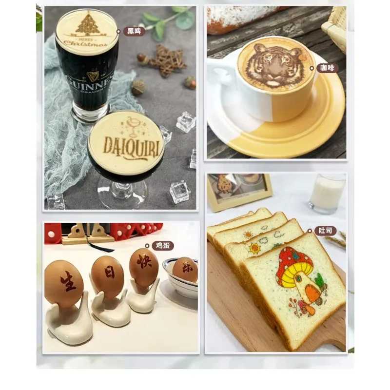 STLF JW EVEBOT Selfie Photo Art طابعة ثلاثية الأبعاد ماكينة القهوة الأوتوماتيكية الحبر الصالحة للأكل مناسبة لمطعم الفندق والمقهى DIY للأغذية