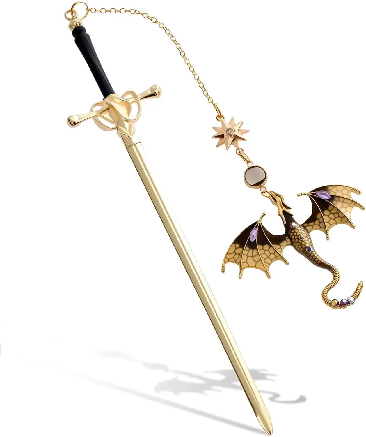 

Fantasy Dragon Sword Bookmark for Book Lovers Reading Gift