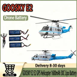 11.1V 1600mAh 30C Lipo Battery, Original Replacement Spare Parts for GOOSKY E2 & E2 GPS UH-1Y RC Helicopter