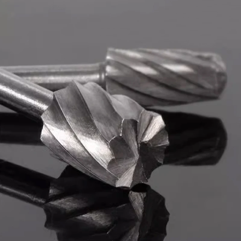 6PCS/Set HSS Titanium For Dremel Routing Rotary Milling Rotary File Cutter Wood Carving Carved Knife Cutter Tools Accessories