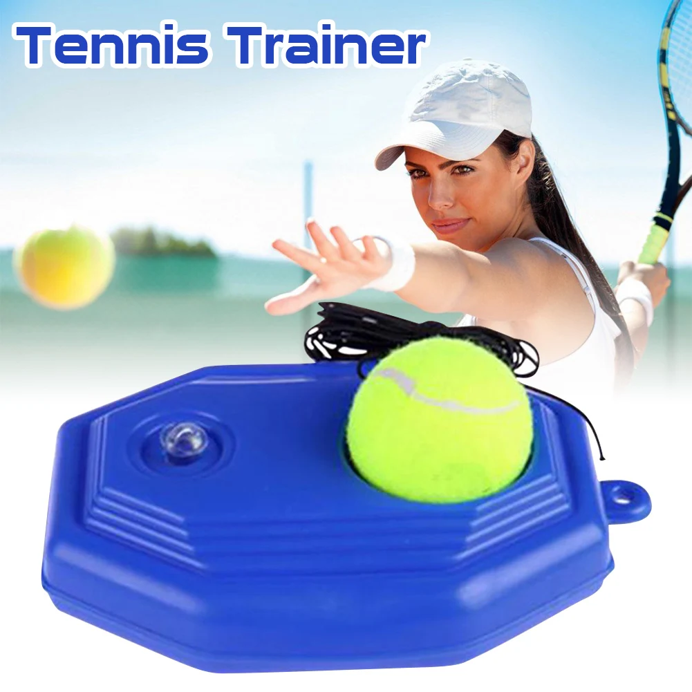 Balle de tennis en solo avec ULen caoutchouc, outil d\'entraînement à la maison
