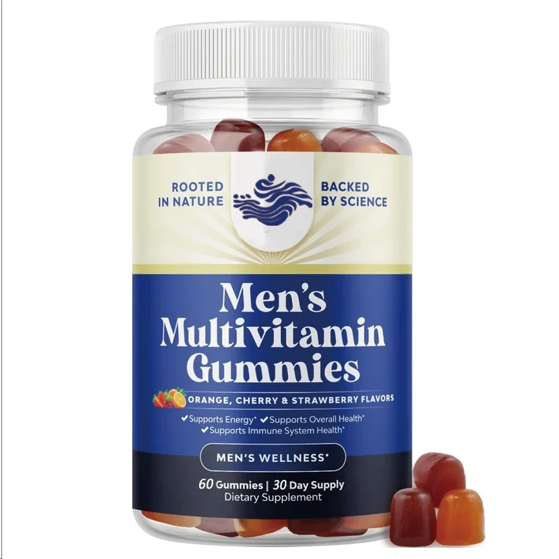 Compound Vitamin Men's Soft Candy - Contains Zinc And Biotin For Immune Support, Vitamins A And B6 For Energy And Immunity