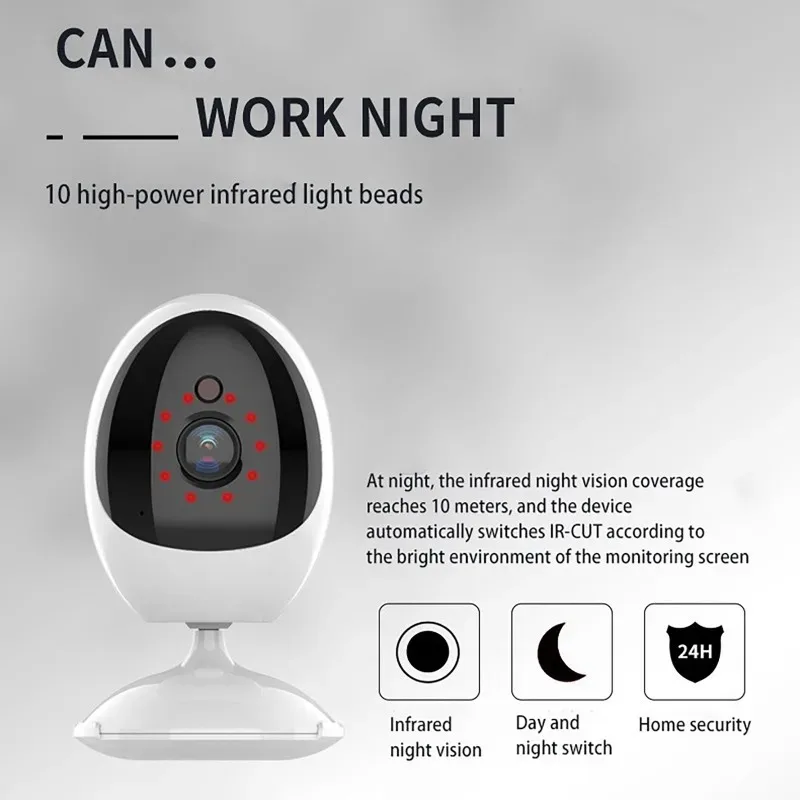 Fisheye Camera 180 Degree Wide Angle 1.44mm Len Night Vision 1080P Home Security VR Wifi Smart AI Panoramic Camera ICSEE APP