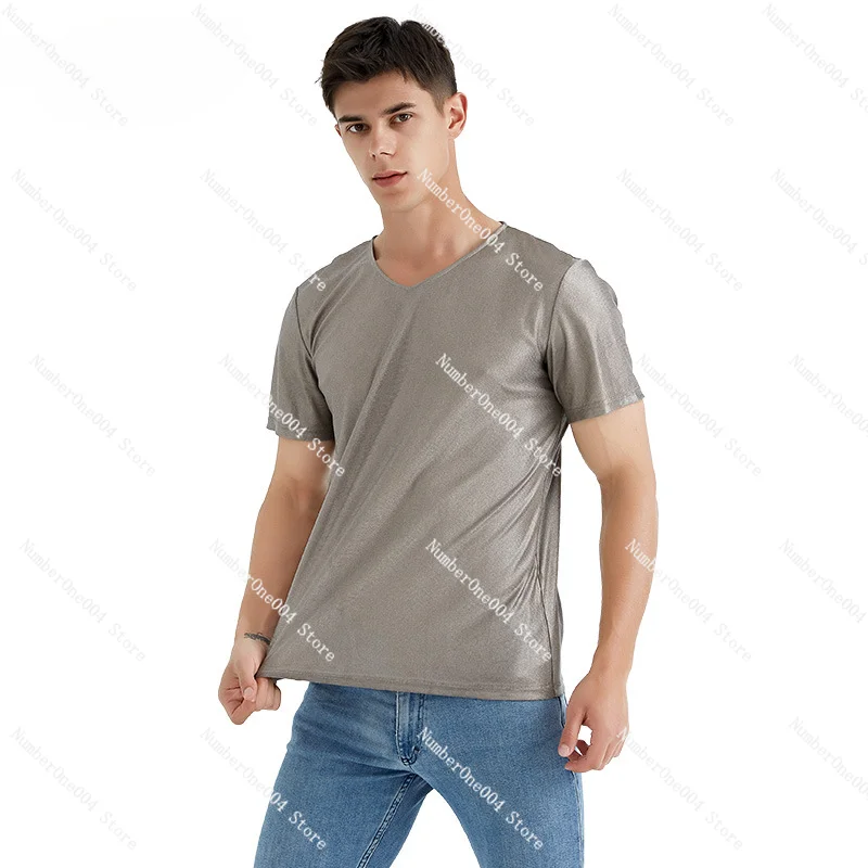 Applicable to radiation protection clothing silver T-shirt,silver fiber radiation protection underwear electromagnetic radiation