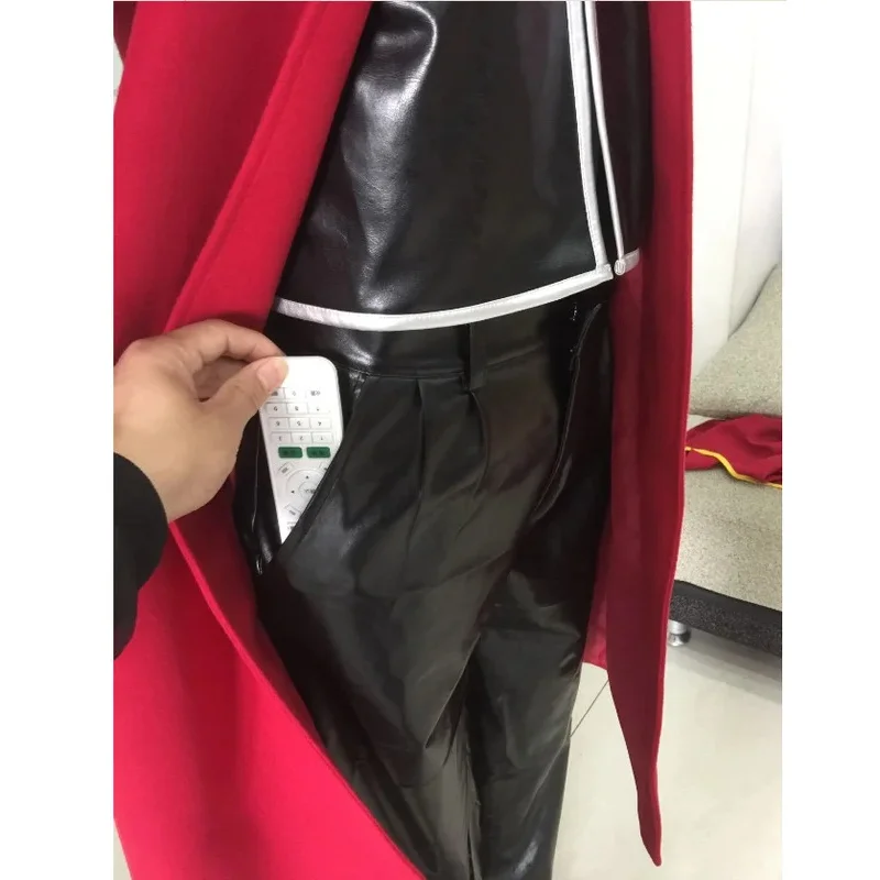 CyAnime 강철의 연금술사 코스프레 에드워드 엘릭 의상 + 코스프레 가발 강철의 연금술사 후드 코트 맞춤 제작 풀 세트