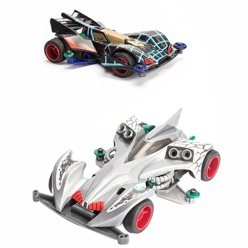 Bakusou Kyoudai Let's & Go!! Mini 4WD Car Assembly Model - Magnum Sonic Black Saber Battle Ray Stinger Racing Toy for Kids