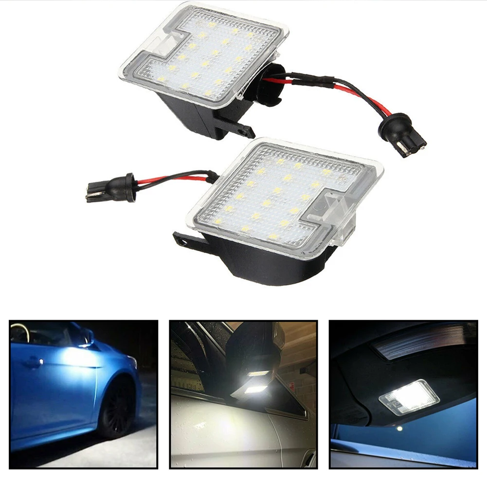 Car Pathway Lights LED Puddle Lamps Under Rear View Side Mirror For Mondeo MK4 Focus Kuga Dopo Escape C-Max