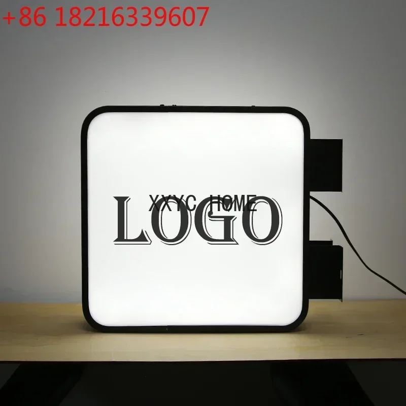 Led Luminous Signs Customized Signboard Double-Sided Single Side Lightbox Advertising Lighting External Sign Shop Display