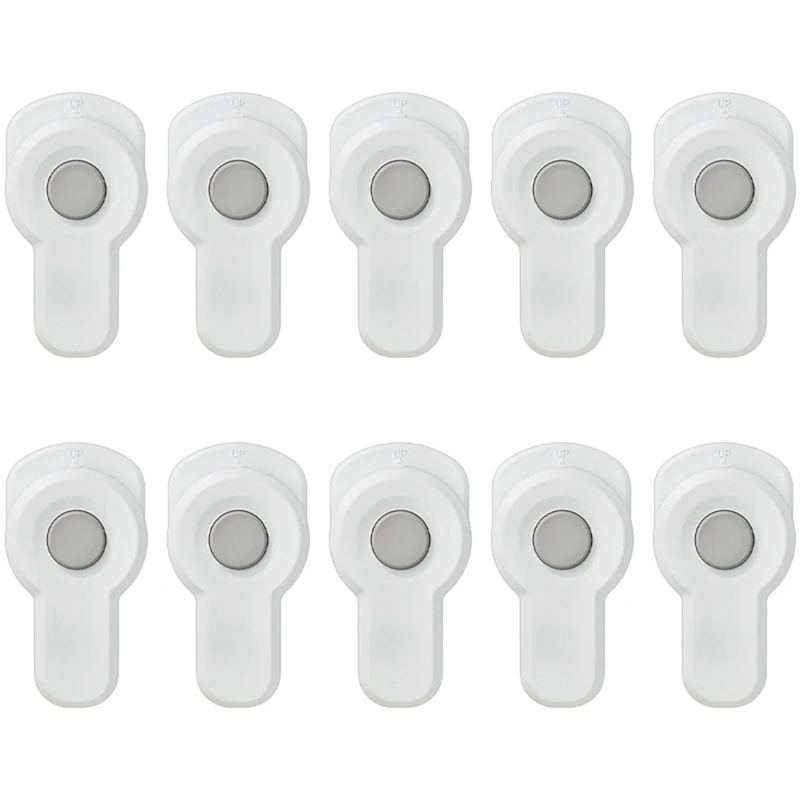 

10Pcs Safety Locks Oven Door Home Microwave Door Anti-Opening Clasp Fixer No-Hole Baby Locking Clasp Protective Locks