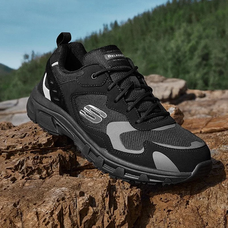 

Skecher outdoor shoes Men's shoes Light cushioned casual walking shoes 894272-BBK